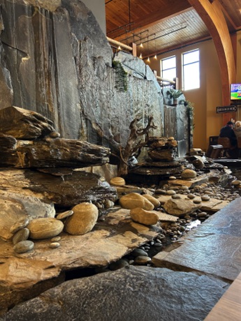 restaurant wall, West Yellowstone